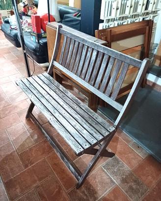 panchina pieghevole in legno
