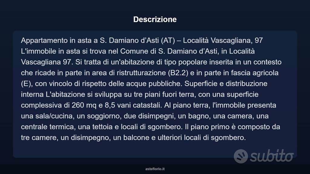 Appartamento – San Damiano d'Asti, Gorzano - Altro