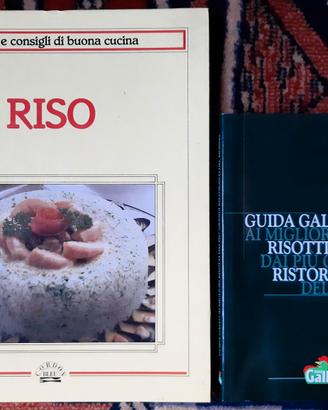 DUE libri illustrati di ricette col RISO = 5€
