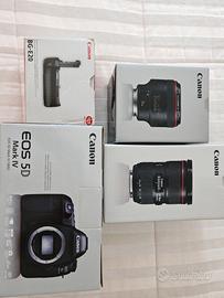 Canon 5d mark IV con obiettivi serie L