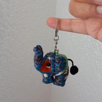 Portachiavi elefante in stoffa