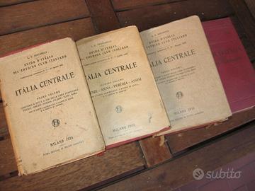 4 Volumi Touring Club 1922 Italia centrale fascism