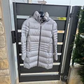 piumino Colmar lungo grigio con cappuccio TG S
