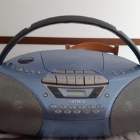 radio sony lettore cd e cassette