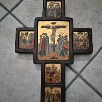 croce bizantina foglia oro
