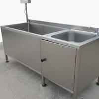 Vasca di salamoia riscaldata e lavello in acciaio