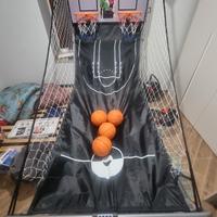 gioco basket 2 canestro 4 palle