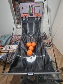 gioco basket 2 canestro 4 palle
