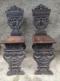 Coppia sedie antiche