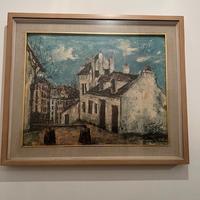Quadro Multiplo Utrillo "Maison Pinson" Anni 60