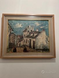 Quadro Multiplo Utrillo "Maison Pinson" Anni 60