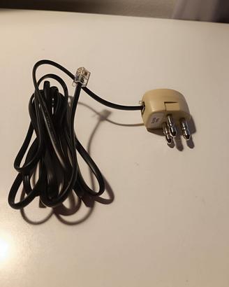 cavo telefonico con presa 