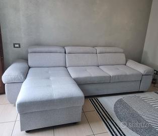 Divano Letto con Penisola Reversibile