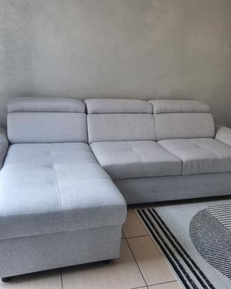 Divano Letto con Penisola Reversibile