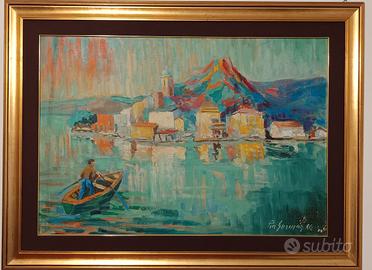 Dipinto olio su tela di Pia Gusman (1966) 