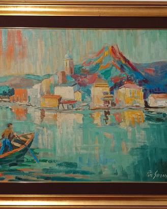 Dipinto olio su tela di Pia Gusman (1966) 