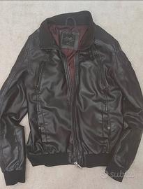 giubbino in "pelle" nero taglia M