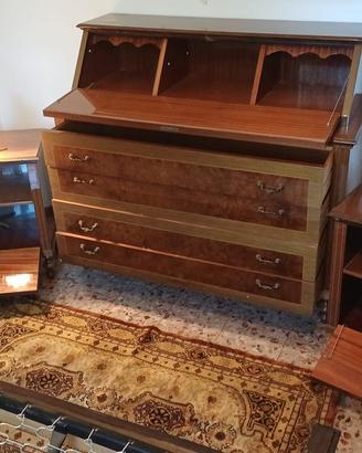 Secretaire Ribalta Vintage '60 Radica  cassettiera