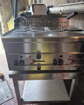 Friggitrice gas 2 vasche