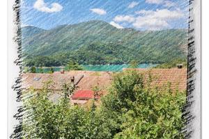 Delizioso appartamento sul lago del salto