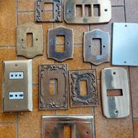 Placche, placchette interruttori e prese vintage