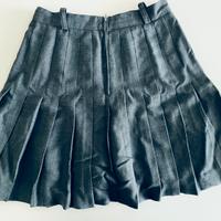 Gonna plissetttata sartoriale grigia