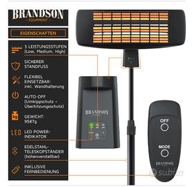 Riscaldatore radiante Brandson Fasciatoio