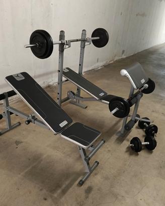 palestra completa kit pesi da 110