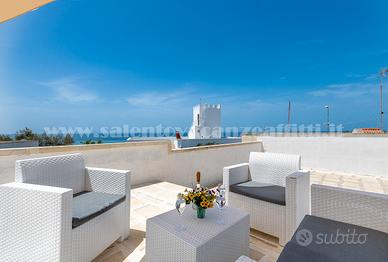 App.6p con terrazza vista spiaggetta Mancaversa