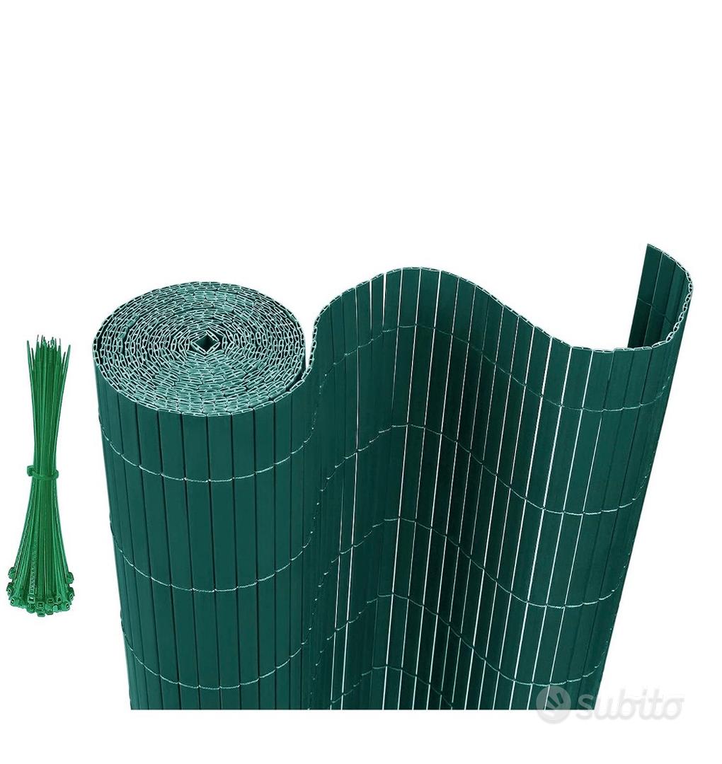 Canniccio PVC frangivista 1,6x30mt verde - Giardino e Fai da te In vendita  a Piacenza