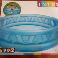Piscina gonfiabile tonda Triangoli soft blu INDEX