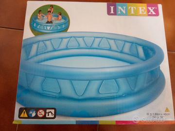 Piscina gonfiabile tonda Triangoli soft blu INDEX