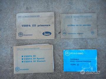 libretto uso manutenzione piaggio vespa ciao si