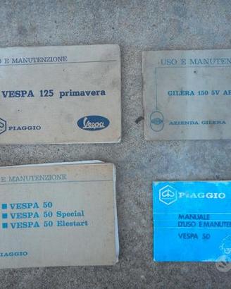 libretto uso manutenzione piaggio vespa ciao si