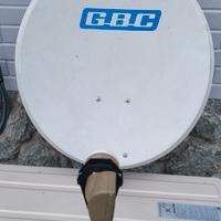 Parabola satellitare GBC 60 cm con illuminatore.