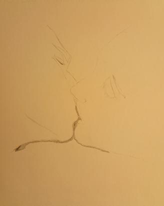 Disegno originale Il Bacio