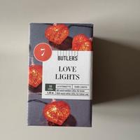 Filo di luci LED a cuore