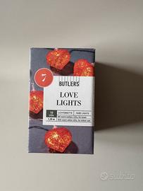 Filo di luci LED a cuore