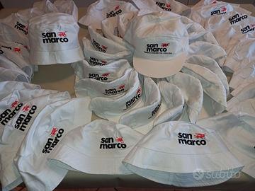 48 Cappelli bianchi con logo -19 baseball+29 pesca