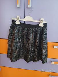 Gonna colorata con brillantini 