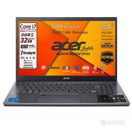 Pc portatile Acer Aspire Intel i7 13Th Ram DDr5 32