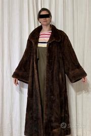 Pelliccia di visone vintage lunga donna elegante