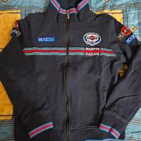 Felpa con zip Sparco Martini Racing Blue Marine