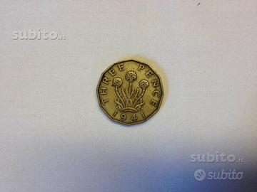 Moneta Three Pence 1941