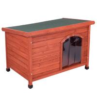 CUCCIA PER CANI IN LEGNO TETTO PARI LARGE