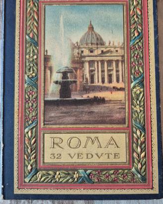 Raro Souvenir d'epoca ROMA - 32 Vedute - Edizione