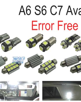 KIT 17 LAMPADE LED INTERNE PER AUDI A A6 S6 RS6 C7