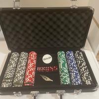 Fish da poker Dealer originali in valigetta