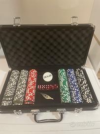 Fish da poker Dealer originali in valigetta