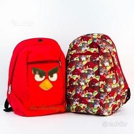Zaino reversibile Rosso-Fantasia Angry Birds